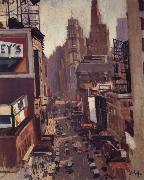 George Oberteuffer Times Square USA oil painting artist